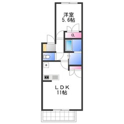 メゾンブランシェの物件間取画像